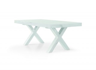 Tavolo allungabile AMALFI bianco consumato 180×100 cm - 280x100 cm