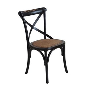 Sedia CHIANTI in legno effetto anticato colore nero