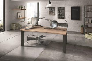 Tavolo SCANSANO rovere impiallacciato sp. 4 cm 140x90 cm