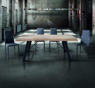 Tavolo MONTALCINO in legno massello sp. 4 cm 160x90 cm