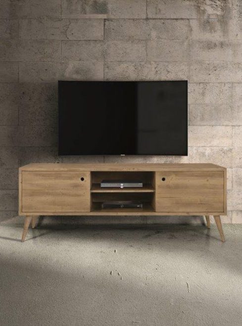 Mobile porta tv moderno in legno Plisset