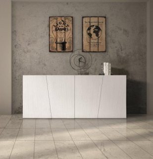 Credenza SAN BABILA abete bianco spazzolato 180x50 cm H 75 cm