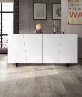 Credenza SAN BABILA abete bianco spazzolato 180x50 cm H 87 cm