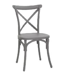 Set di sedie SAMPHENG in polipropilene grigio