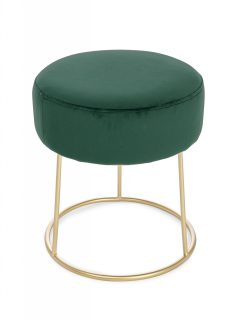 Pouf CLARISSA in velluto verde