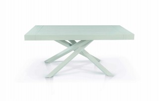 90x90x78 cm Bianco Fashion Commerce Tavolo allungabile a libro 