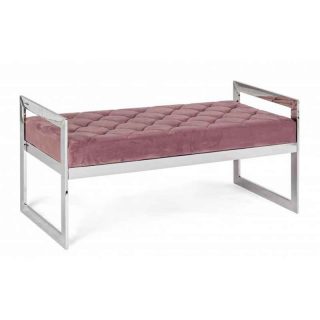 Panca SVEVA velluto blush 97X44 cm