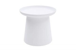 Tavolino IBIZA in polipropilene bianco 50x46 cm