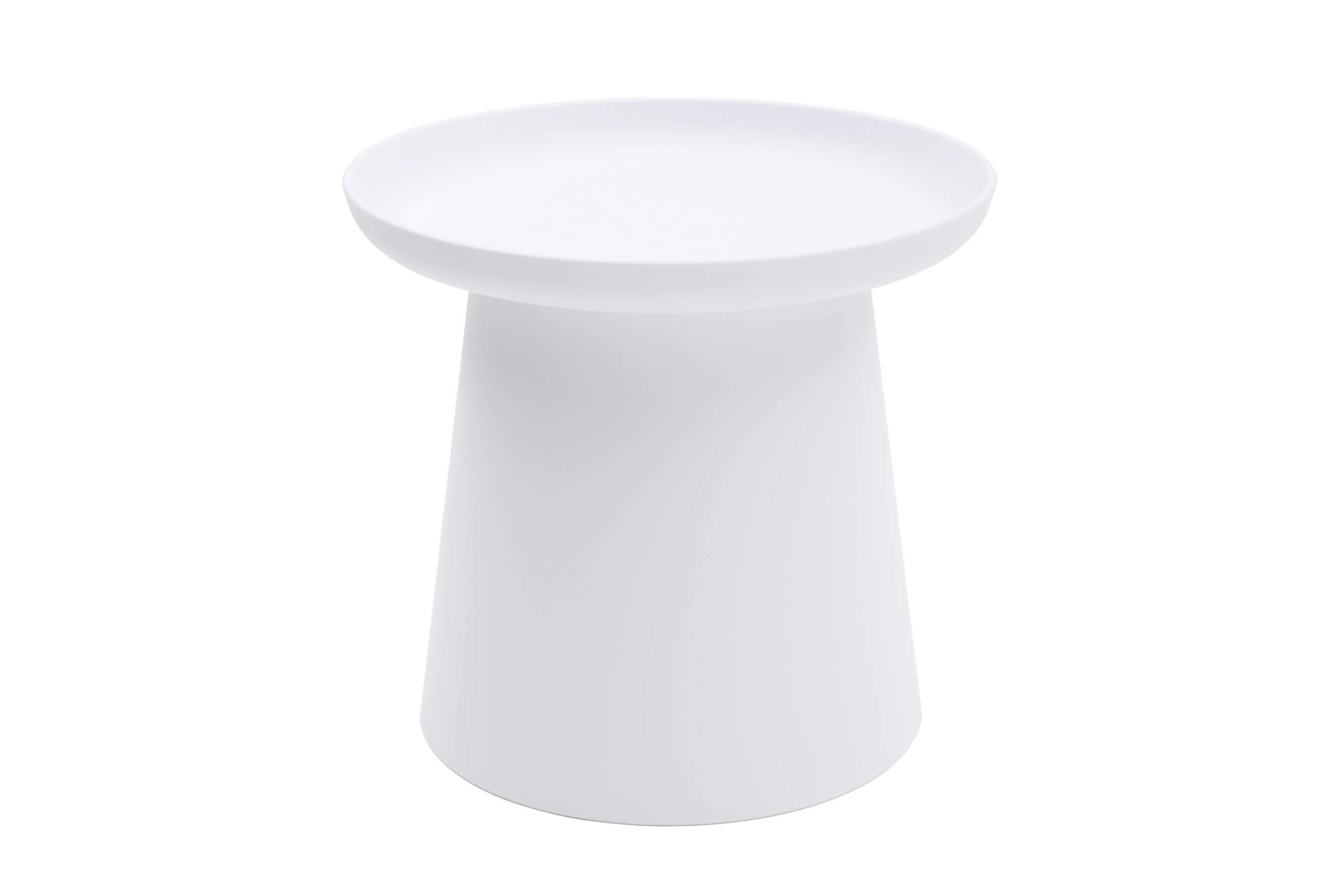 Tavolino IBIZA in polipropilene bianco 50x46 cm - Konte Design