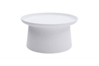 Tavolino IBIZA in polipropilene bianco 70x36 cm