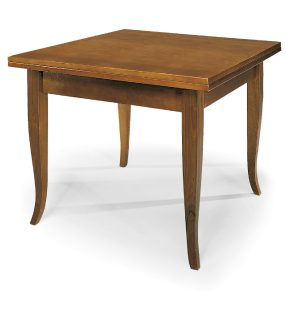 Tavolo SANTO SPIRITO allungabile a libro 100x100cm - 200x100cm