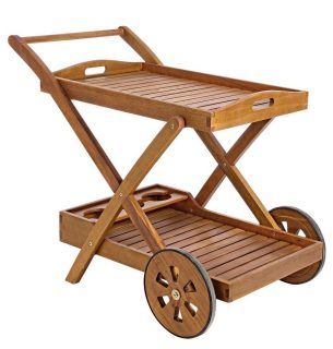Carrello NOEMI in legno d'acacia