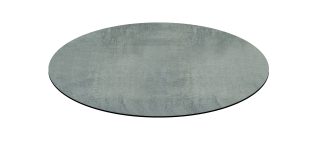 Set di 2 piani per tavolo SPARGI rotondo effetto cemento diametro 60 - 70 - 80 cm