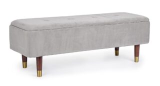 Panca contenitore KIRA grigio chiaro