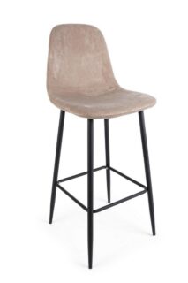 Set di 2 sgabelli bar IRELIA tortora