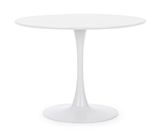 Tavolo BLOOM bianco tondo 100x75 cm