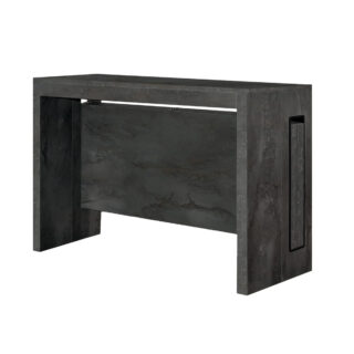 Consolle GAIOLE in legno e acciaio ossidato 90x45 cm allungabile a 90x295 cm