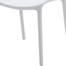Set di 4 sedie FUERTEVENTURA in polipropilene bianche