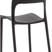 Set di 4 sedie FUERTEVENTURA in polipropilene nero