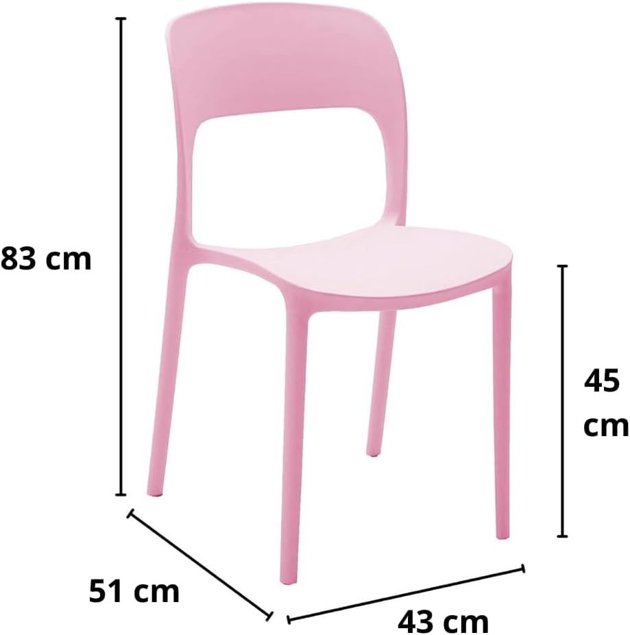 SEDIA SB E FUERTEVENTURA ROSA DIMENSIONI
