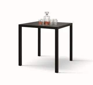 Tavolo SAN SIRO in acciaio, finitura grigio antracite, 80x80 cm
