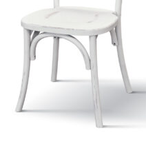 Set di sedie VOLTERRA in legno bianco consumato