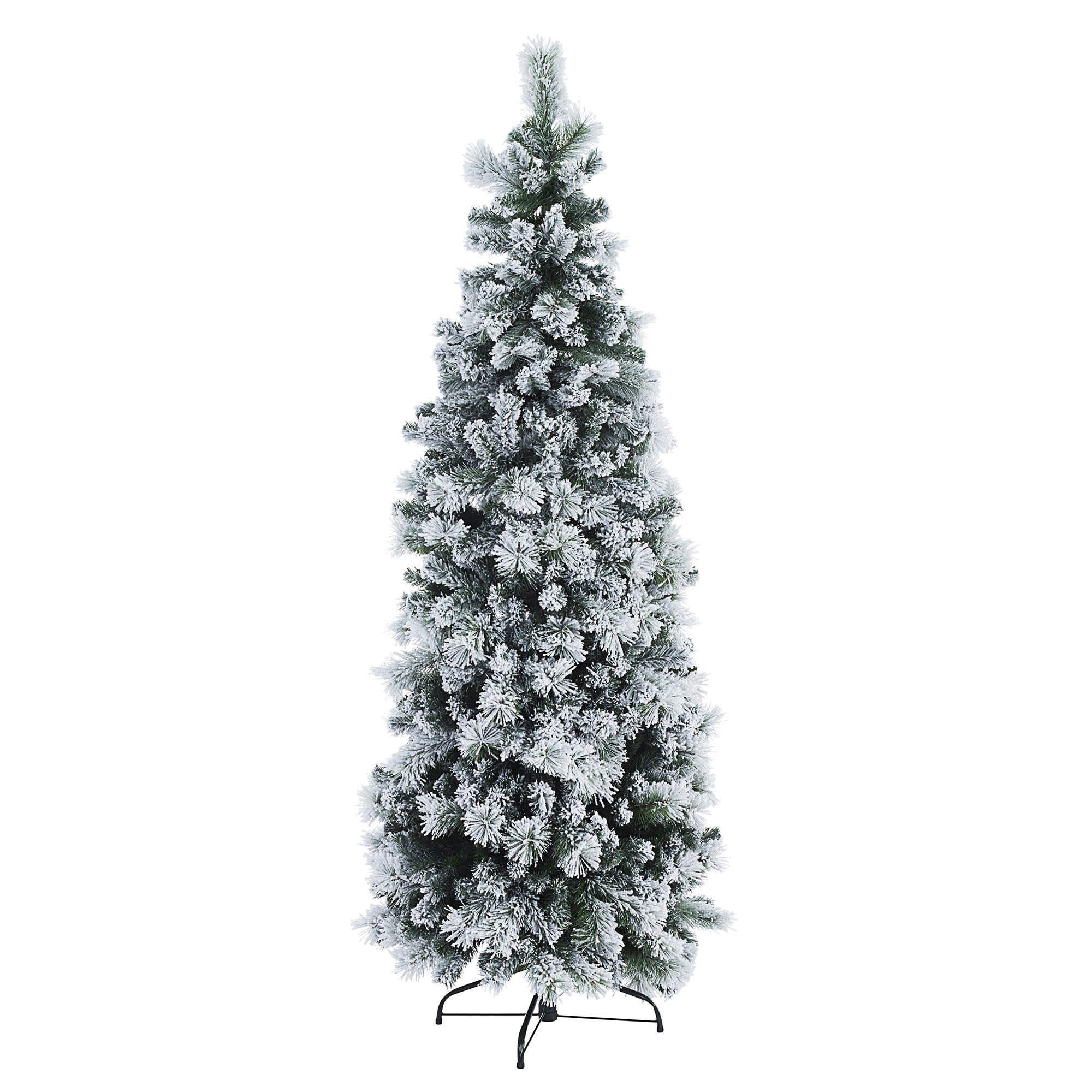 Albero di Natale Innevato Slim Praga 210 Cm - Bricolfer