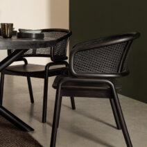 Sedia KEITH nera