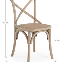 Sedia CROSS naturale