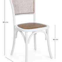 Sedia CARREL bianca