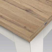 Tavolo LIPARI rovere base bianca