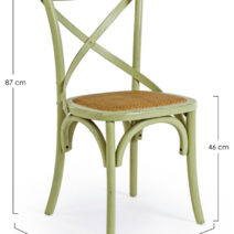 Sedia CROSS verde