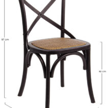 Sedia CROSS nera