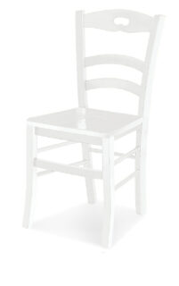 Set di 2 sedie AURELIA in legno massello bianco