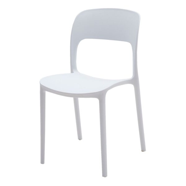Set di 4 sedie SOUTH BEACH in polipropilene bianco