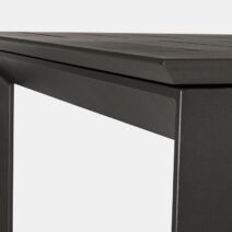 Tavolo allungabile KONNOR in alluminio antracite 160×100 cm - 240×100 cm