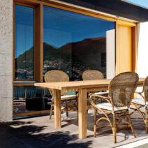 Tavolo allungabile BOUNTY in legno teak riciclato 160x95 - 220x95 cm