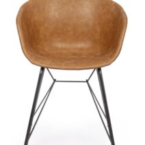 Poltroncina WAHROL cuoio e nera