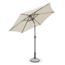Ombrellone rotondo KALIFE con palo centrale in alluminio e telo beige 2,7m