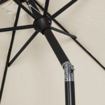 Ombrellone rotondo KALIFE con palo centrale in alluminio e telo beige 2,7m