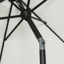 Ombrellone rotondo KALIFE con palo centrale in alluminio e telo naturale 2,7m