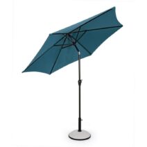 Ombrellone rotondo KALIFE con palo centrale in alluminio e telo blu 2,7m