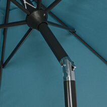 Ombrellone rotondo KALIFE con palo centrale in alluminio e telo blu 2,7m