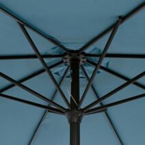 Ombrellone rotondo KALIFE con palo centrale in alluminio e telo blu 3m