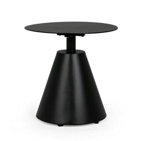 Tavolino rotondo ALOHA in alluminio nero