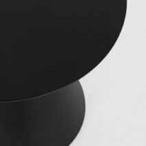 Tavolino rotondo ALOHA in alluminio nero