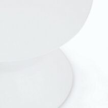 Tavolino rotondo ALOHA in alluminio bianco