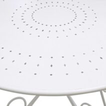 Tavolo ETIENNE in acciaio bianco