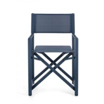 Set di sedie TAYLOR in alluminio blu e textilene blu, pieghevoli