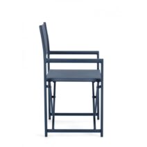 Set di sedie TAYLOR in alluminio blu e textilene blu, pieghevoli